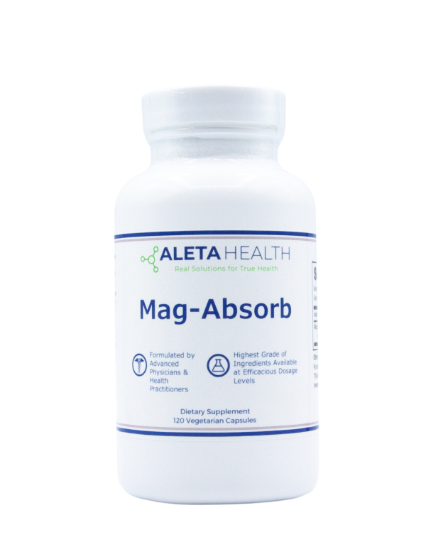 Mag-Absorb<br><h5>Highly-Bioavailable Magnesium<br><h5>