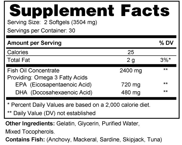 Omega-3 Pure<br><h5>Pure Concentrated Fish Oil</h5> - Image 2